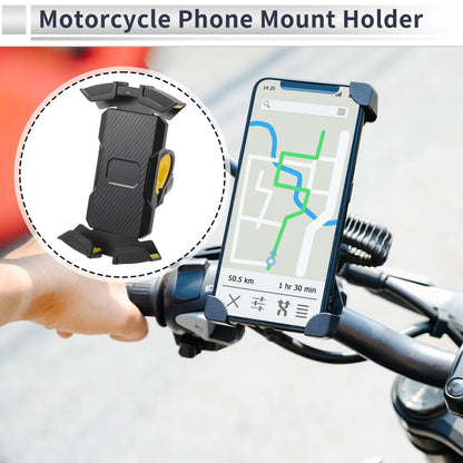 Phone Mount Holder 4.7-6.8in for Motorcycle Handlebar Silicone