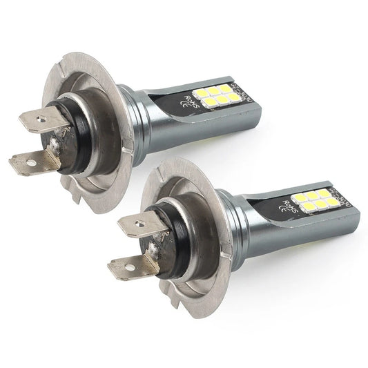 2 x H7 LED Headlight Bulbs for High Low Beam White Light for Universal