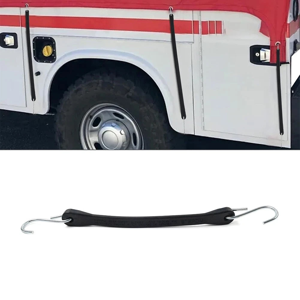 9" Heavy Duty Rubber Tarp Straps for Tie Down Bungee Cords with Hooks