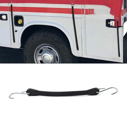 9" Heavy Duty Rubber Tarp Straps for Tie Down Bungee Cords with Hooks