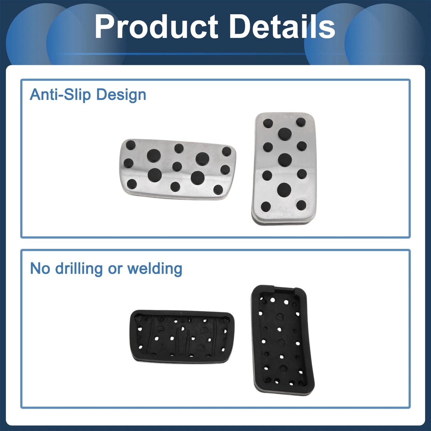 Automatic Footrest Pedals Cover Set for Subaru Legacy (2015-2019)