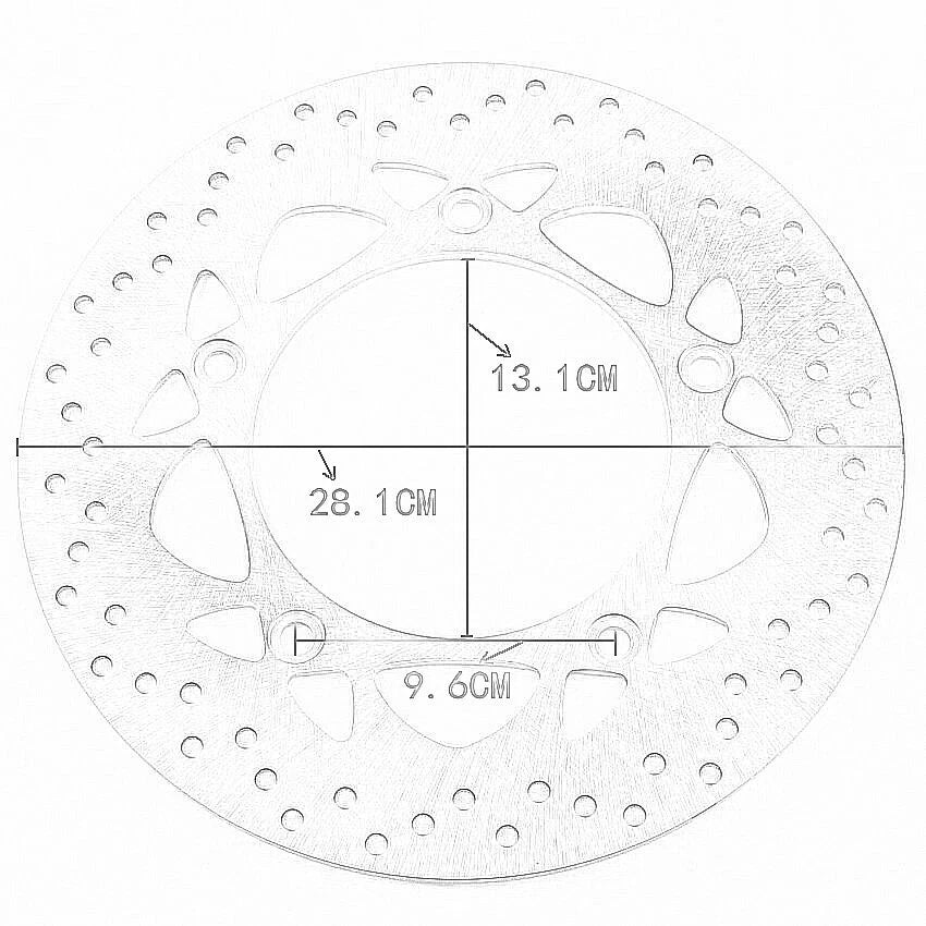 Rear Brake Disc for Yamaha T-MAX 530 2012-2017 ()