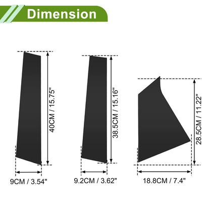 6 Pcs Pillar Window Trim for Chevy Malibu Black (2016 - 2021)