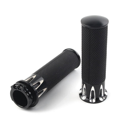 Black Handle Bar Grips for Harley Sportster XL883 XL1200 (2004-2023)