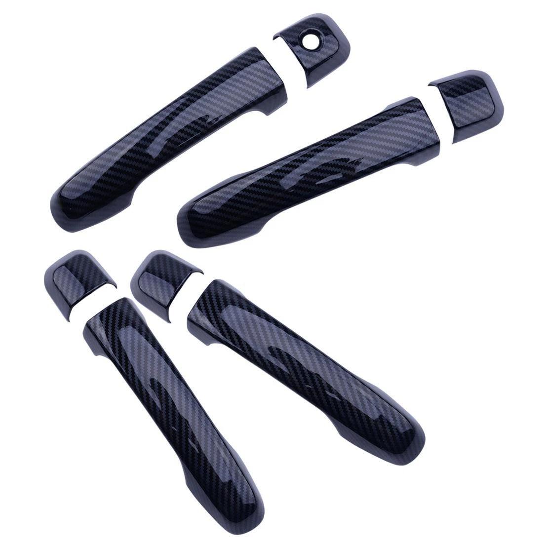 Carbon Fiber Door Handle Cover Trim 8x for Toyota 4Runner (2010-2019)