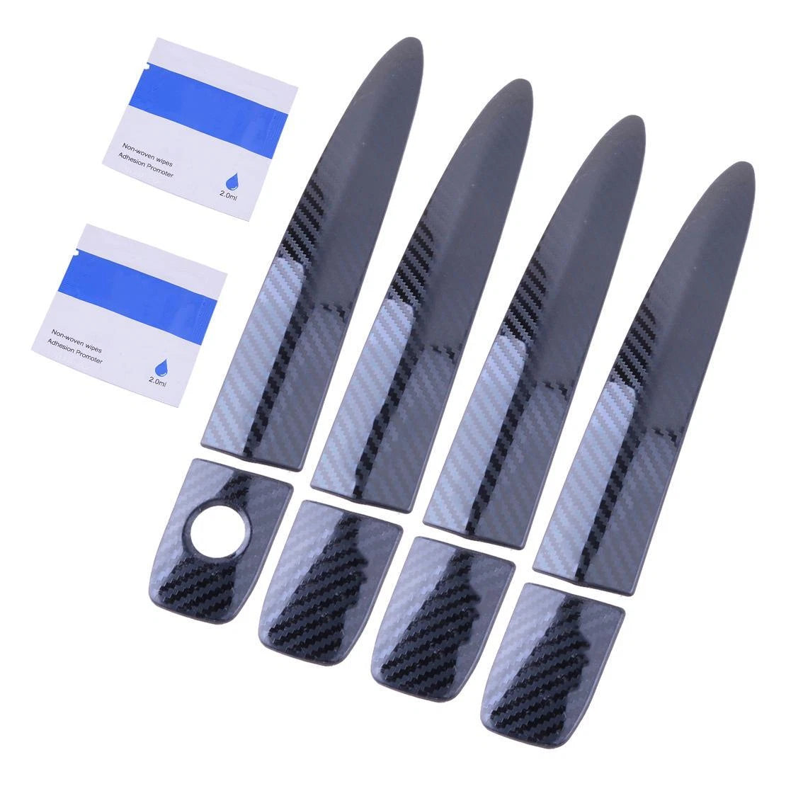 8pcs Black Exterior Door Handle Covers for Nissan Sentra (2013-2019)