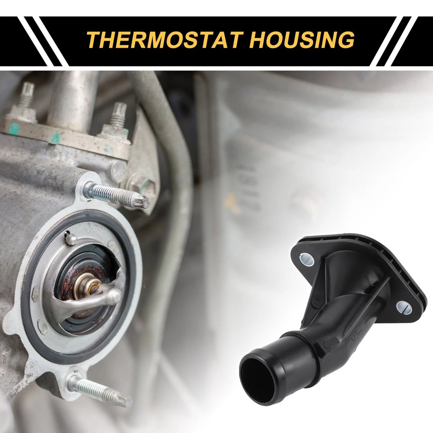 Engine Coolant Thermostat Housing for Hyundai Accent, Kia (2012-2017)