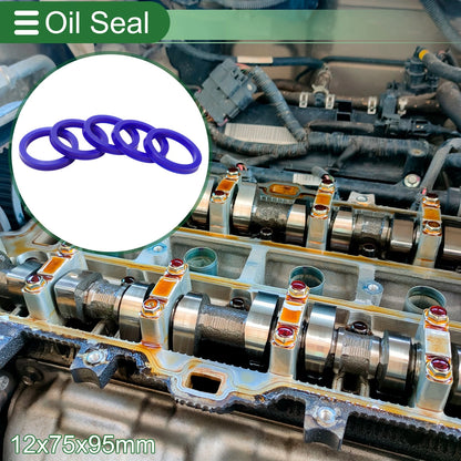 Oil Seal / 75x95x12mm / TPU Rotary Shaft Seal High Pressure Blue 5 Pcs for Make