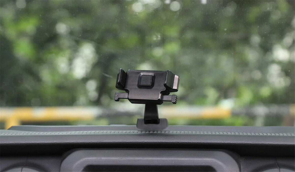 Phone Holder Mount With Storage Box Tray for Jeep Wrangler JL JT (2018–2024)
