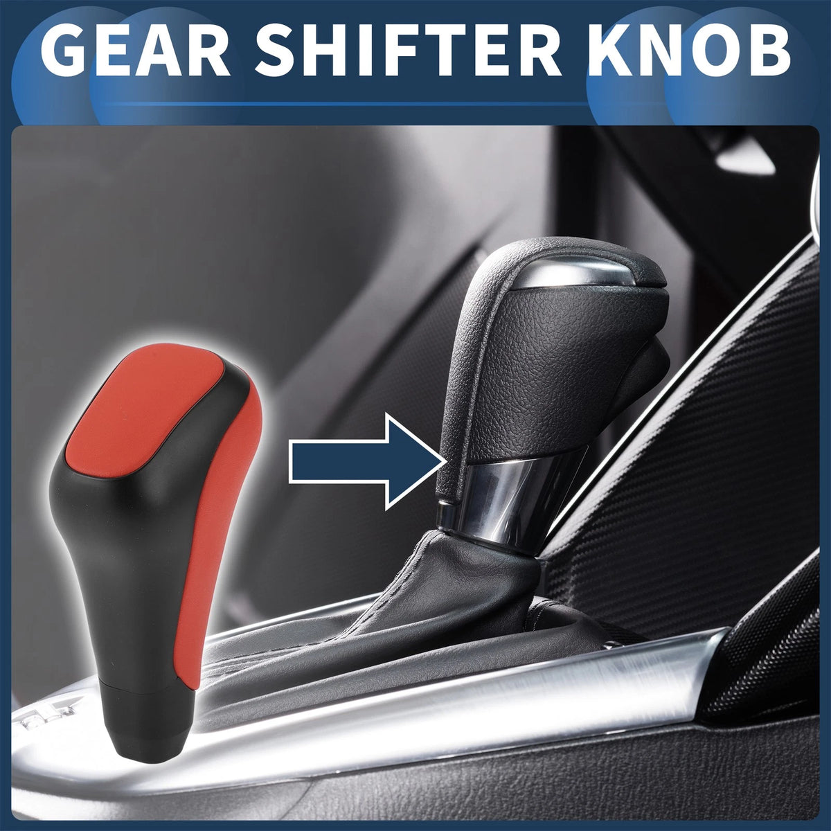 Automatic Gear Shifter Knob for Toyota 4Runner (2012-2021) Black Red