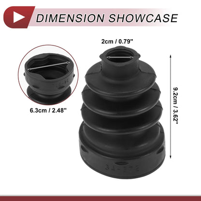 Inner CV Joint Boot Kit w/ Clamps for Mitsubishi Lancer (2012-2017)