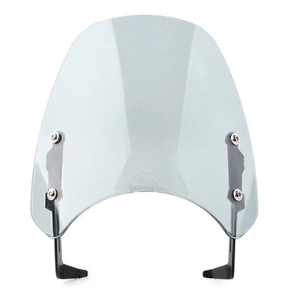 1x ABS Gray Motorcycle Windshield + Bracket for SCRAMBLER 1200 (2019-2021)