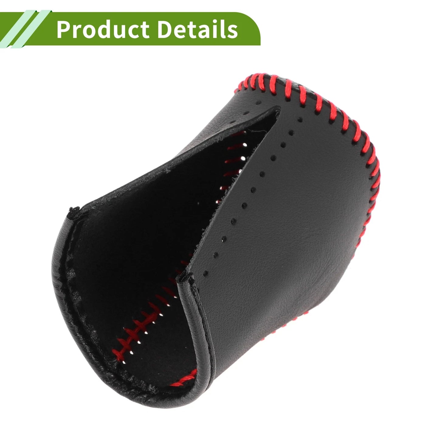 Car Gear Shift Knob Cover for Lexus RX300 2015-2022 Black Carbon Fiber Red