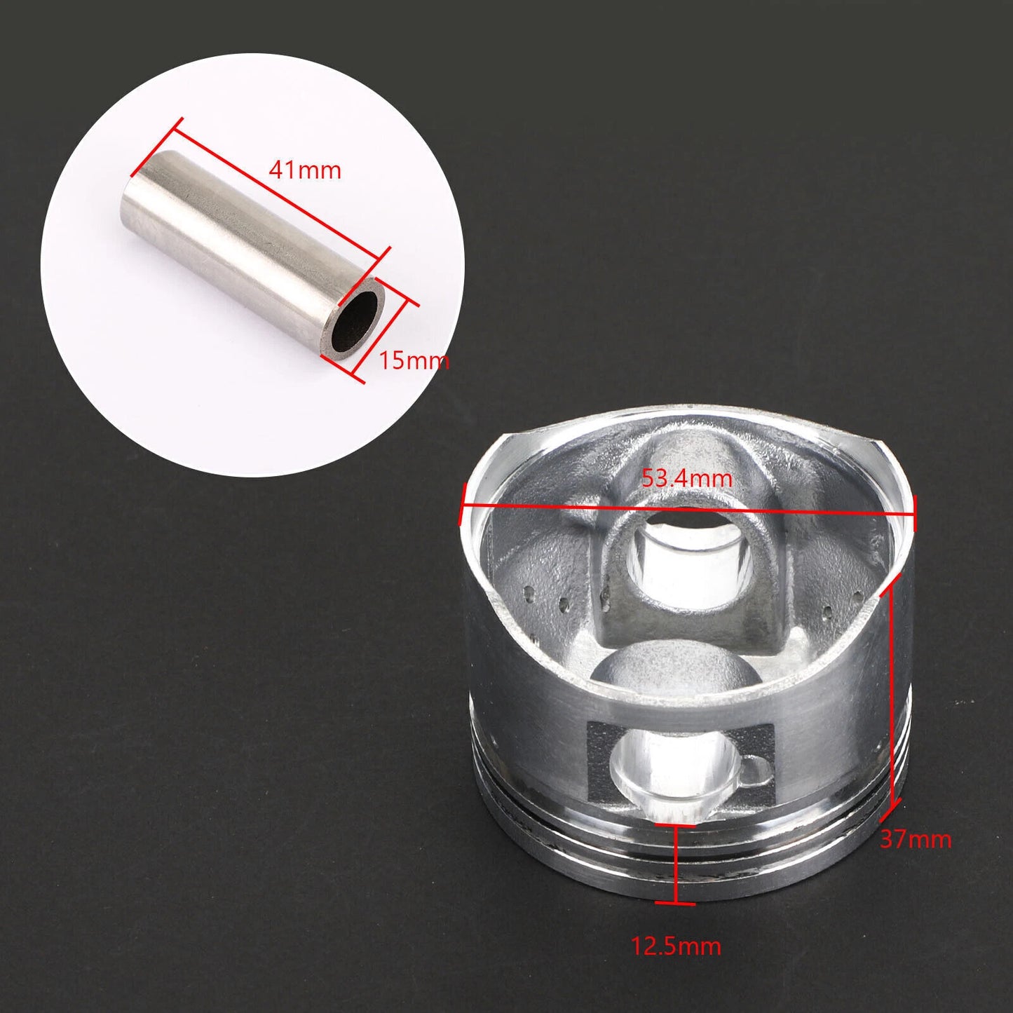 Piston Kit +1.00MM for Yamaha YW 125 BWS Zuma XC 125 Cygnus X (2004-2020)