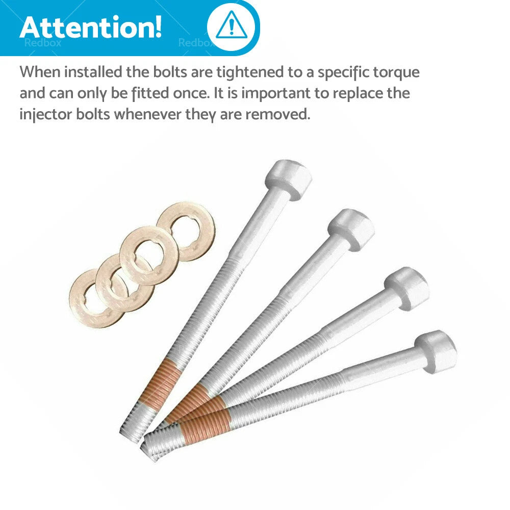 4 x Injector Bolts & Seals for Mercedes Sprinter, Vito, M-Class (2006-2018)