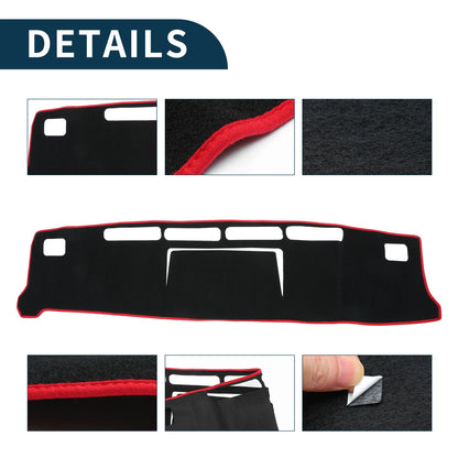 Dashboard Cover Mat for Nissan NV350 Caravan E26 (2012-2024) Black Red