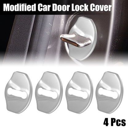 4 x Stainless Steel Car Door Lock Latches Covers for Tesla Y (2021)