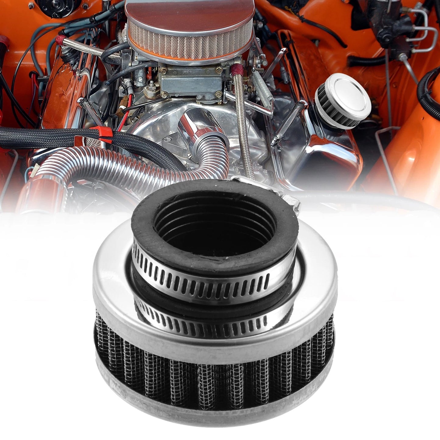 Air Filter Cleaner Round Tapered 34-36mm for Motorcycle