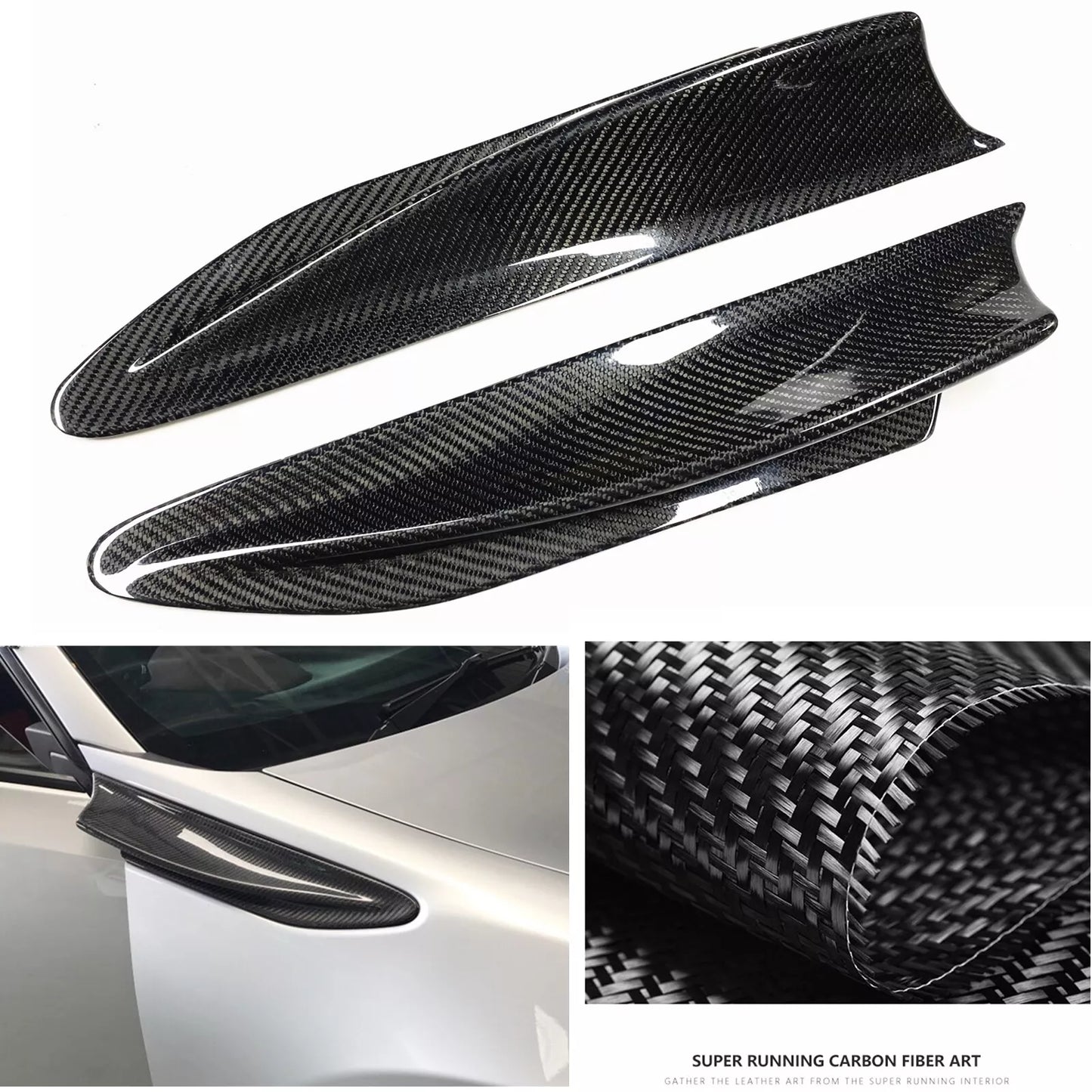 Carbon Fiber Air Side Fender Covers for Subaru BRZ, Toyota 86 (2012-2020)