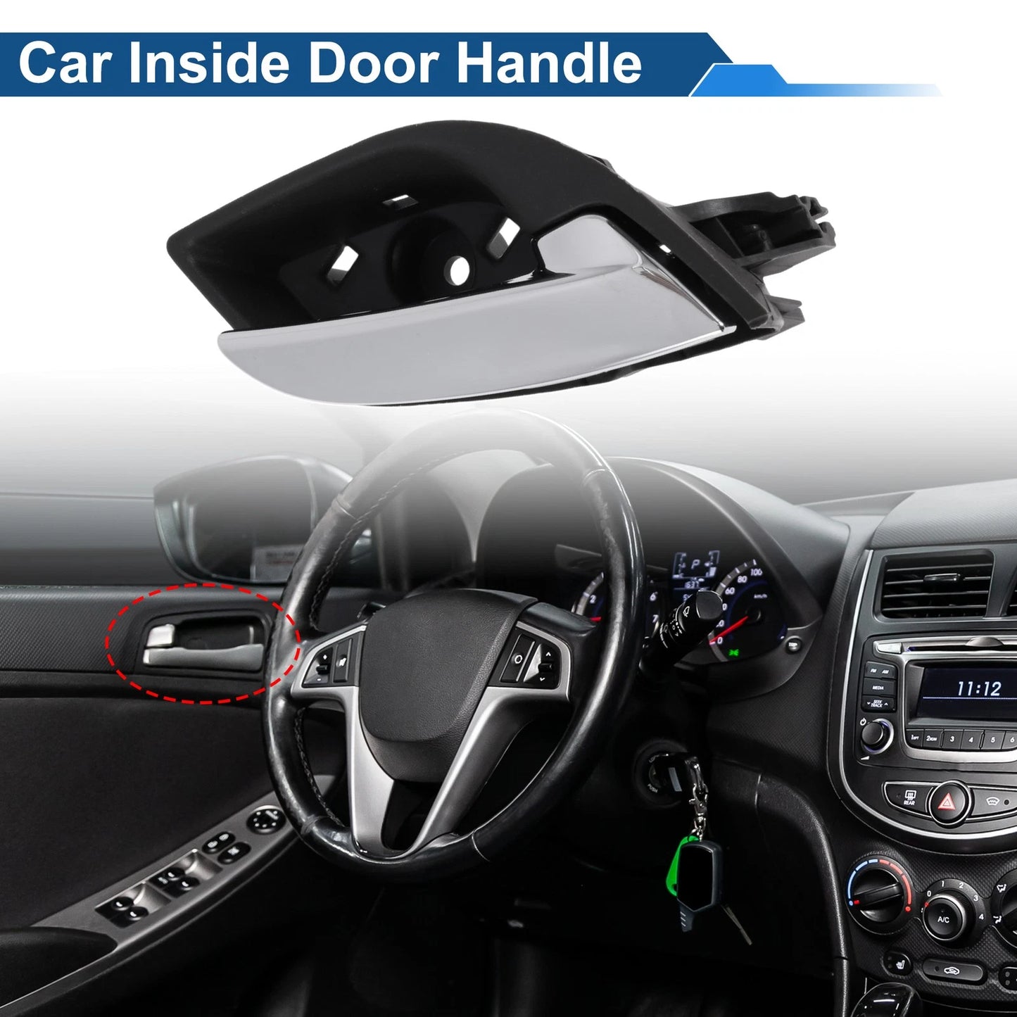 Front Driver Side Interior Door Handle for Buick Lacrosse (2009–2014)