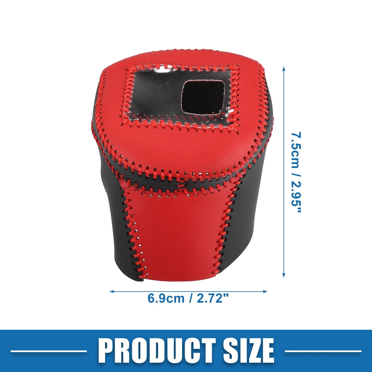 Gear Shift Knob Cover for Nissan Rogue 2021-2023 Black Red