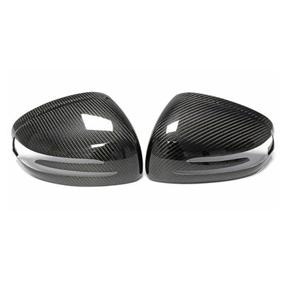 Overlay Real Carbon Fiber Wing Mirror Cover Caps Fit For Benz SLK R172 SLC SL