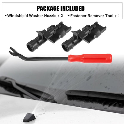 3 x Front Windshield Washer Nozzles for Honda HR-V (2016-2017)