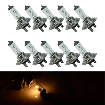 H7 Bulbs 10pcs 12V 55W Halogen Car Headlights Easy to Use