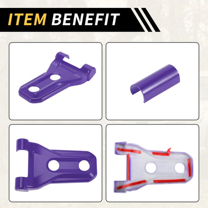 Hood Hinge Cover Trim for Jeep Wrangler JL JLU (2018-2024) - Purple 1 Set