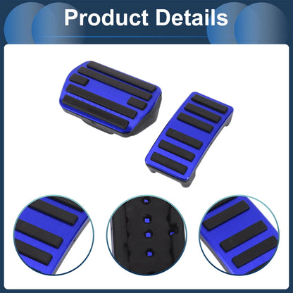 2 x Foot Accelerator Pedal Covers for Ford Mustang Mach-E (2021-2025) Blue
