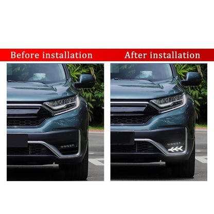 Fog Light Turn Signal Lamps 2 x 3-Color LED DRL for 2020-2022 Honda CRV