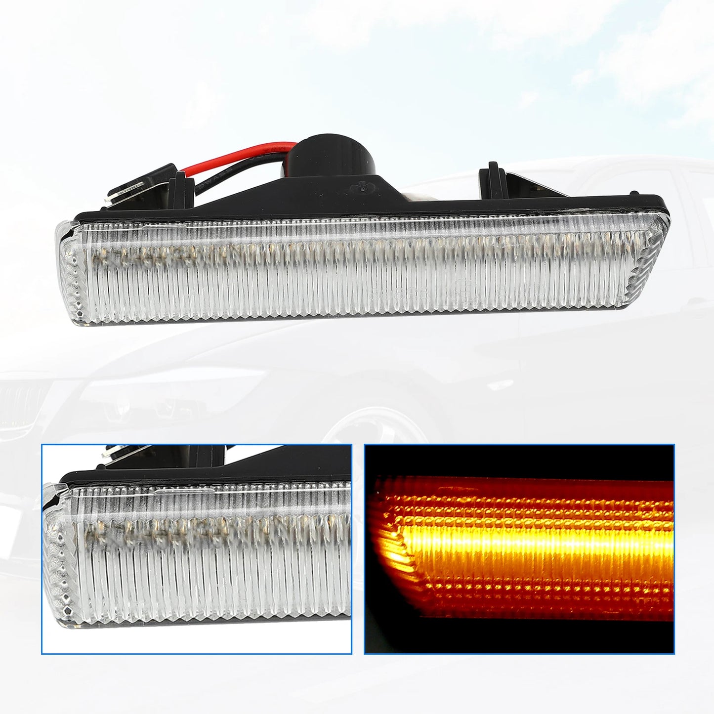 Clear LED Side Marker Lights for BMW E36 (1992-1999)