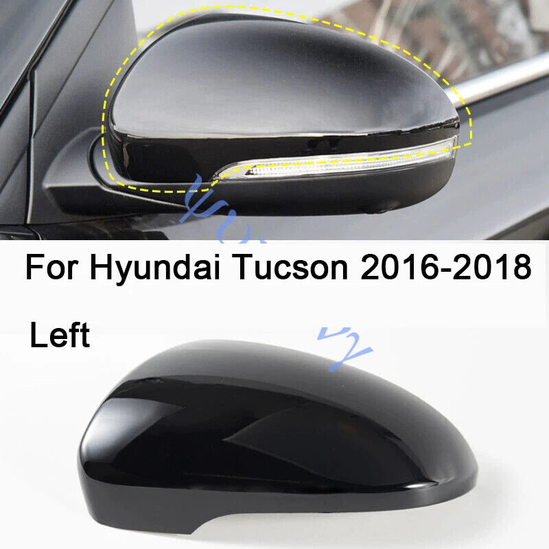 Left Driver Side Mirror Cap Cover for Hyundai Tucson (2016–2018)