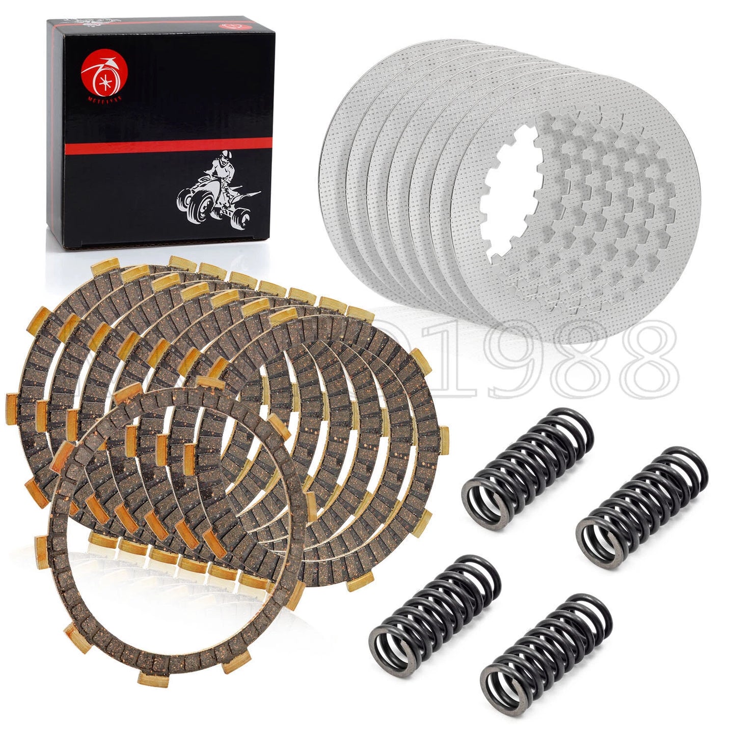 Clutch Friction Steel Plates Kit for Honda Shadow Spirit 750 VT750DC/V750C2