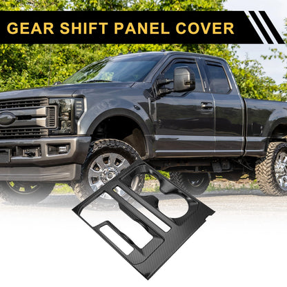 Gear Shift Panel Cover Trim for Ford F-150 (2021-2024) Carbon Fiber Pattern 1 x Pc