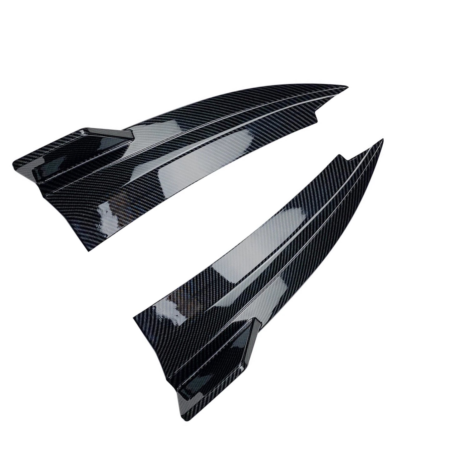 2 x Rear Bumper Side Spoiler Corner Covers for Benz C205 C63 AMG (2015-2021)