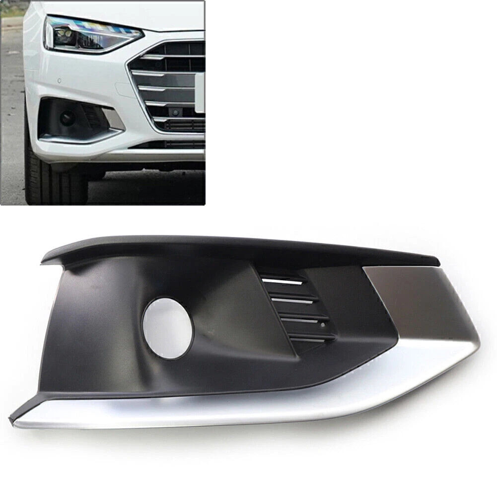 Front Bumper Fog Light Grille Cover Trim for Audi A4L (2020-2022)