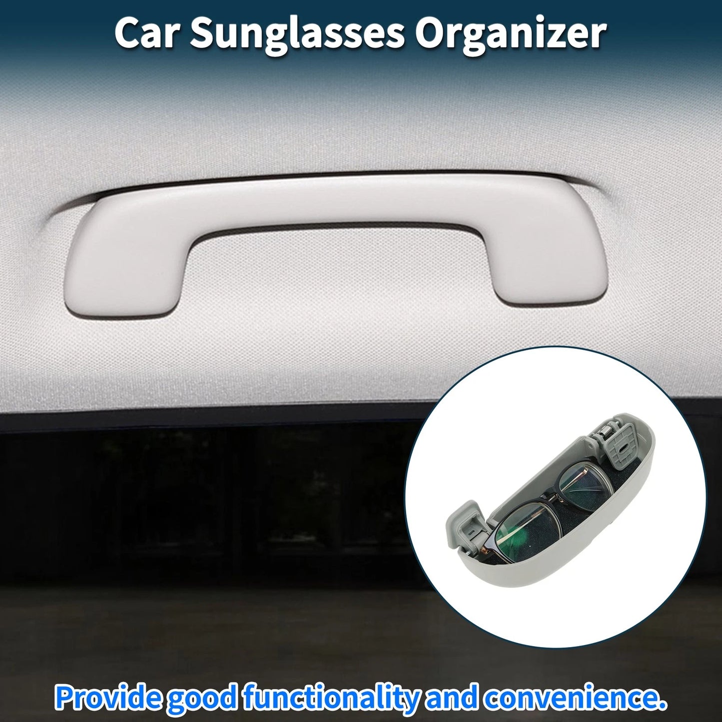 Sunglasses Case for Ford Focus MK4 ST (2018-2025) Gray 1 Set