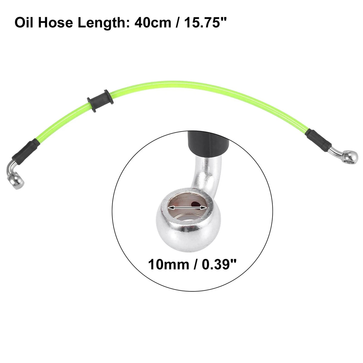 Brake Oil Hose Line Pipe Hydraulic / 40cm 15.75" for Universal Motorcycle