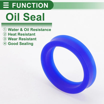 Oil Seal 35x45x10mm Rotary Shaft Seal TPU High Pressure Blue 5 x