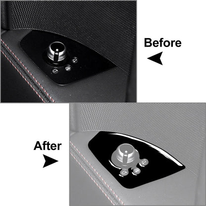 Black Interior Door Lock Button Panel Cover Trim for Audi TT TTS TTRS (08-14)