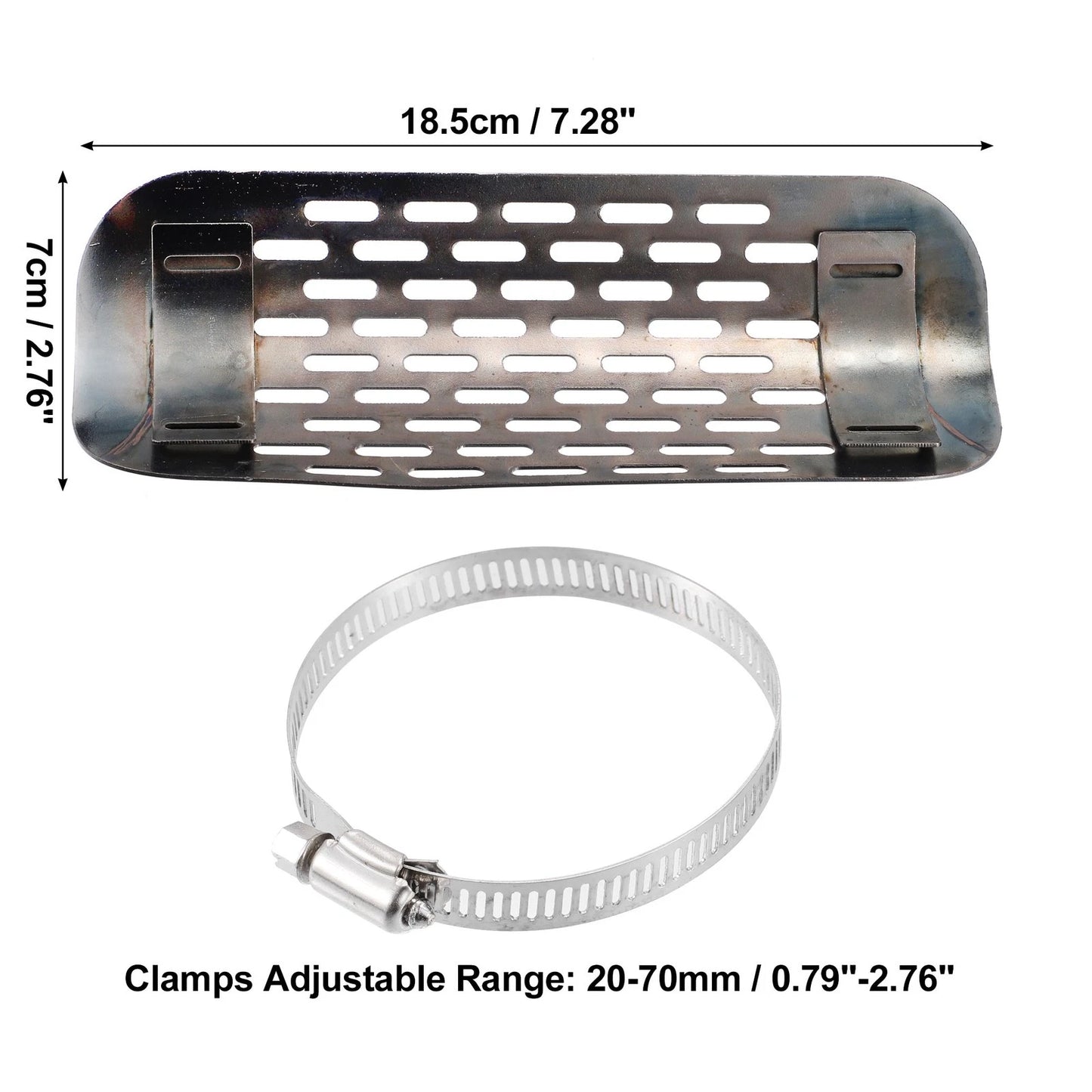 Exhaust Heat Shield / 1 Set / Shield Cover Heel Guard Copper Tone for MC