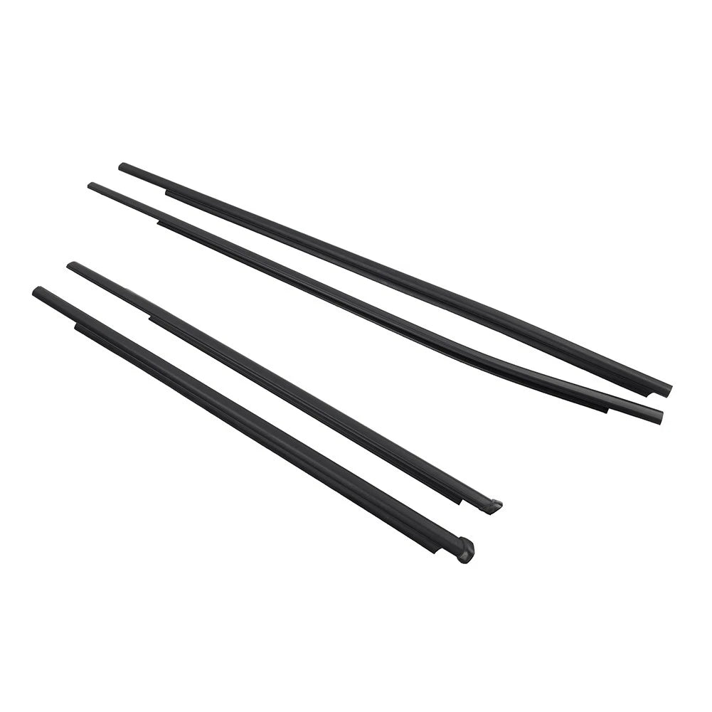 4pcs Outer Door Belt Moulding for Toyota Hilux Revo (2015-2023) Black