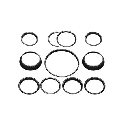 11 x Black Dashboard Ring Covers for BMW MINI Cooper F55 F56 (2014-2023)