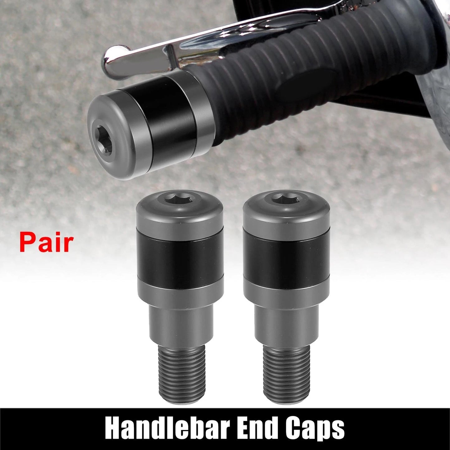 2 x Hand Grip Handlebar End Caps Plug Bar for Yamaha (2014–2020)