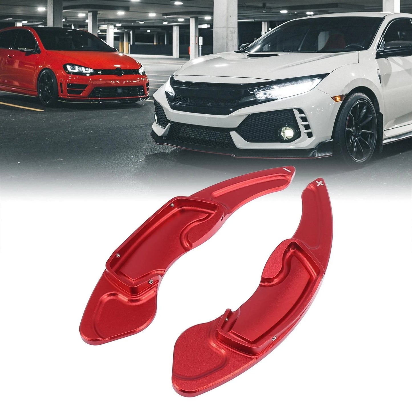 Red Steering Wheel Shift Paddle Shifter for Subaru Outback, Forester (2010-2023)
