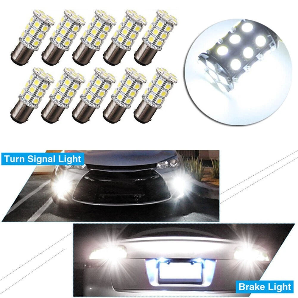27-SMD BA15D White Interior Light Bulb for Marine Boat (1004, 1076, 1142)