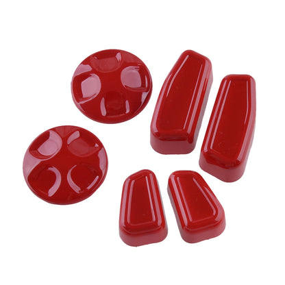 Red Seat Adjustment Switch Button Cover Trim for Dodge RAM 1500 (2018-2021)