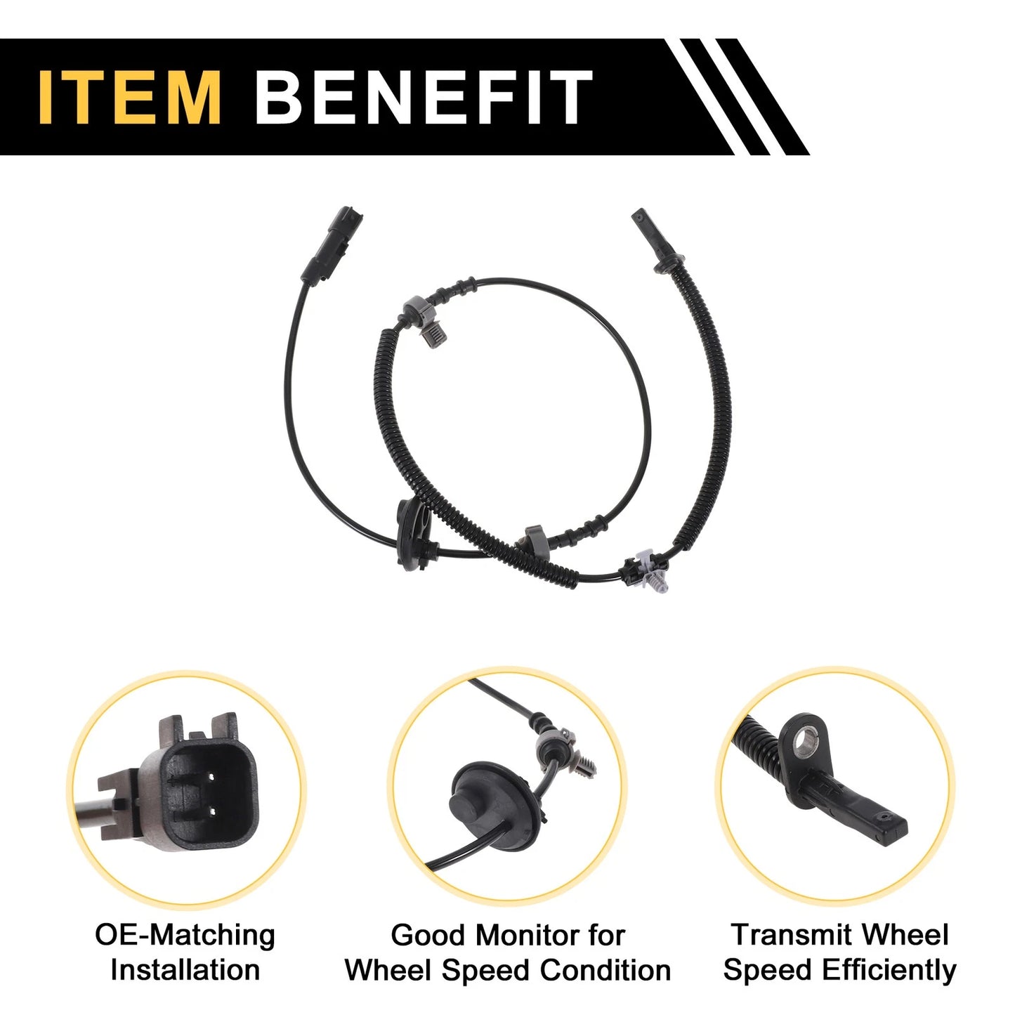 ABS Wheel Speed Sensor Front Left for Chevrolet Blazer