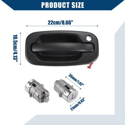 Exterior Door Handle Door Lock Cylinder for Chevy Silverado GMC